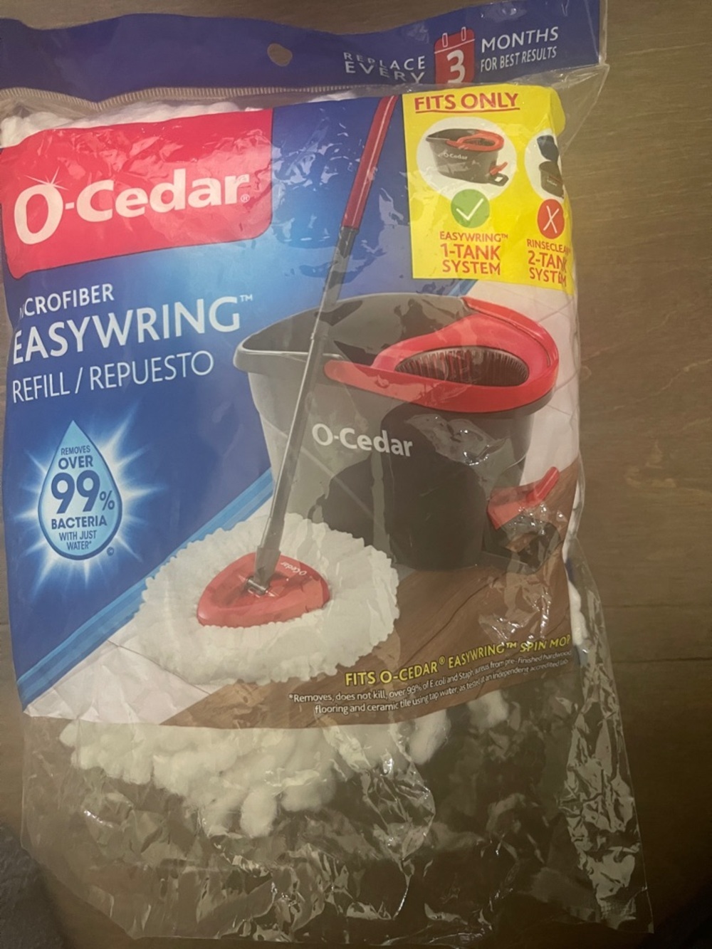 New 1 Pc O-Cedar EasyWring Microfiber Refill - Picture 4 of 6